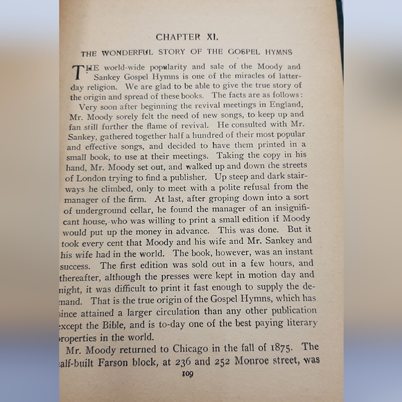 1900 Dwight L. Moody The Man and his Misson Hardcover Book Fallows Davis Hillis - Picture 10 of 15